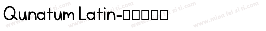 Qunatum Latin字体转换